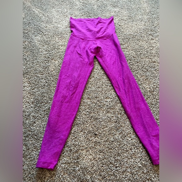 Beyond the Bump Pants - EUC Beyond Yoga Spacedye love the bump midi maternity legging in fuschia S